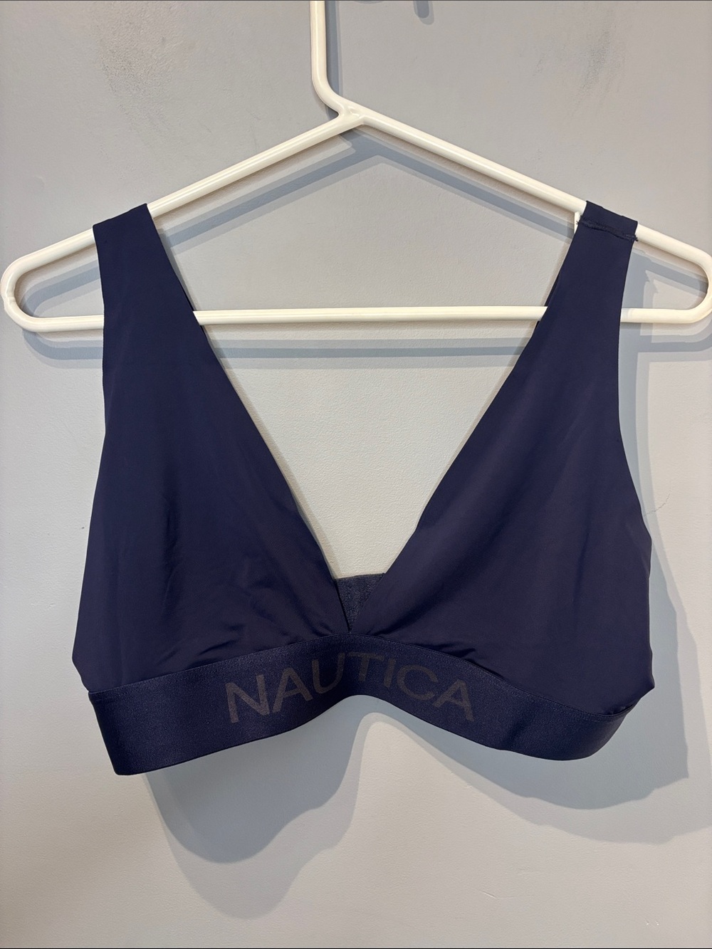 ⭐️ 5 for 20$! ⭐️ Nautica Intimates Wireless Navy Blue Bra - Picture 2 of 5